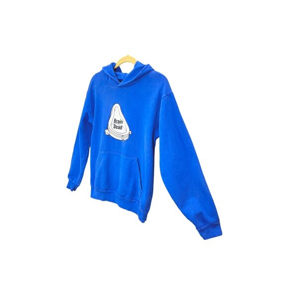 Brain Dead Urinal Hoodie Royal Blue Mens Size Small - Picture 2 of 11
